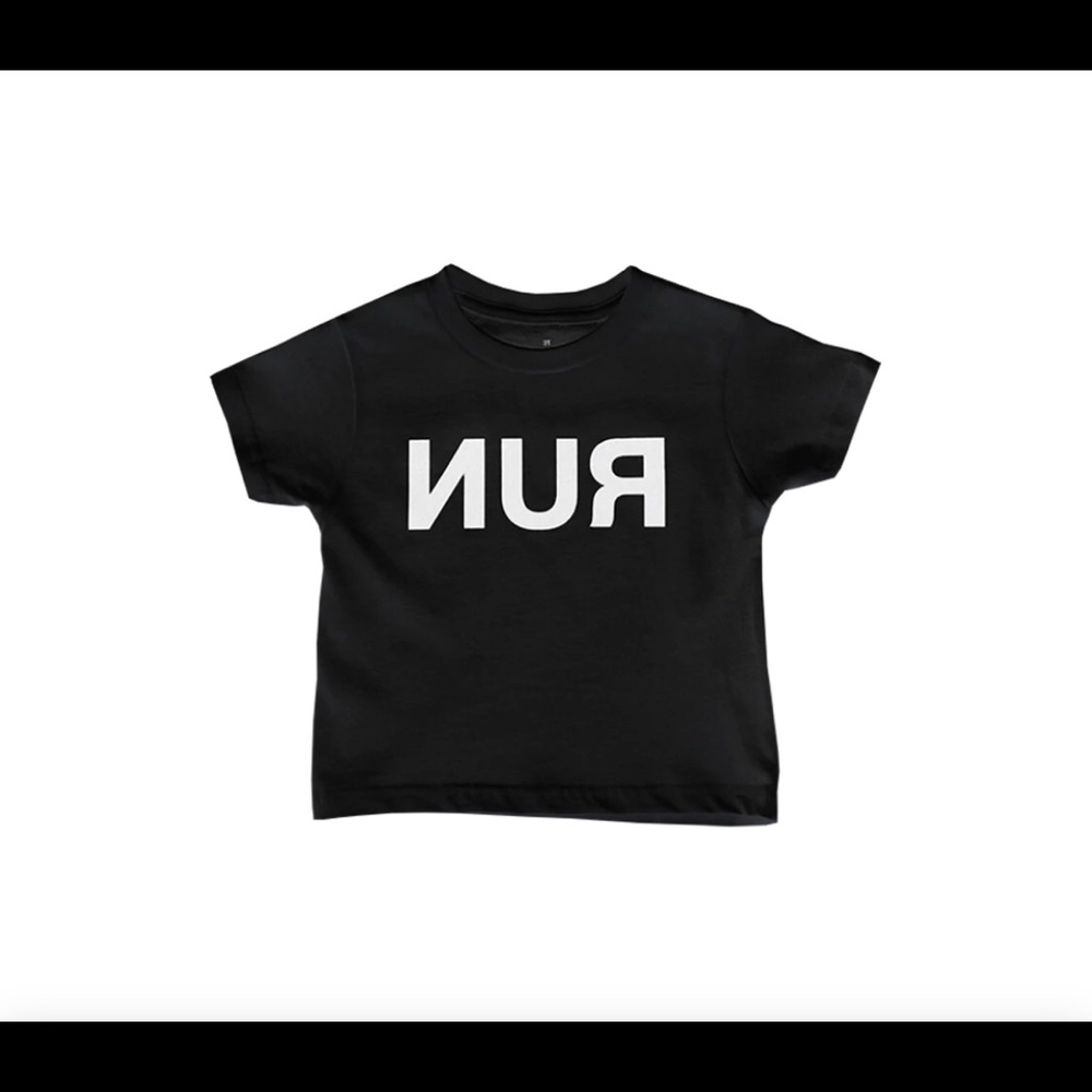OTR II Reverse Text RUN T-Shirt, YL / Adult S